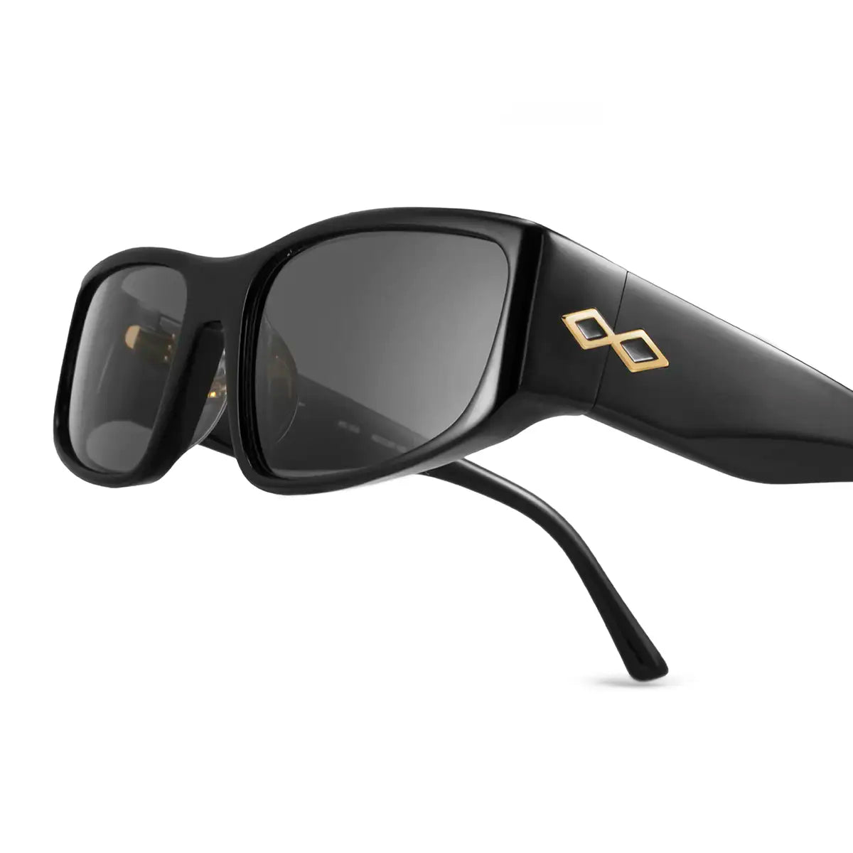 ÓCULOS DE SOL Venice - Preto Brilhante - Lente Cinza