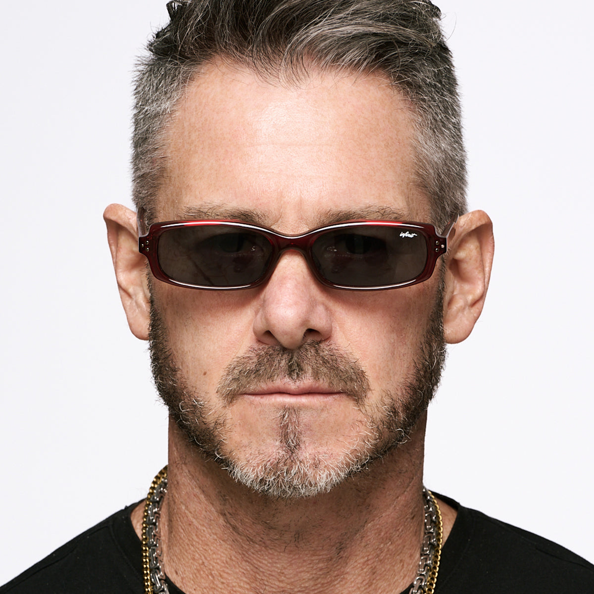 ÓCULOS DE SOL Virgil - Borgonha Claro - Lente Cinza