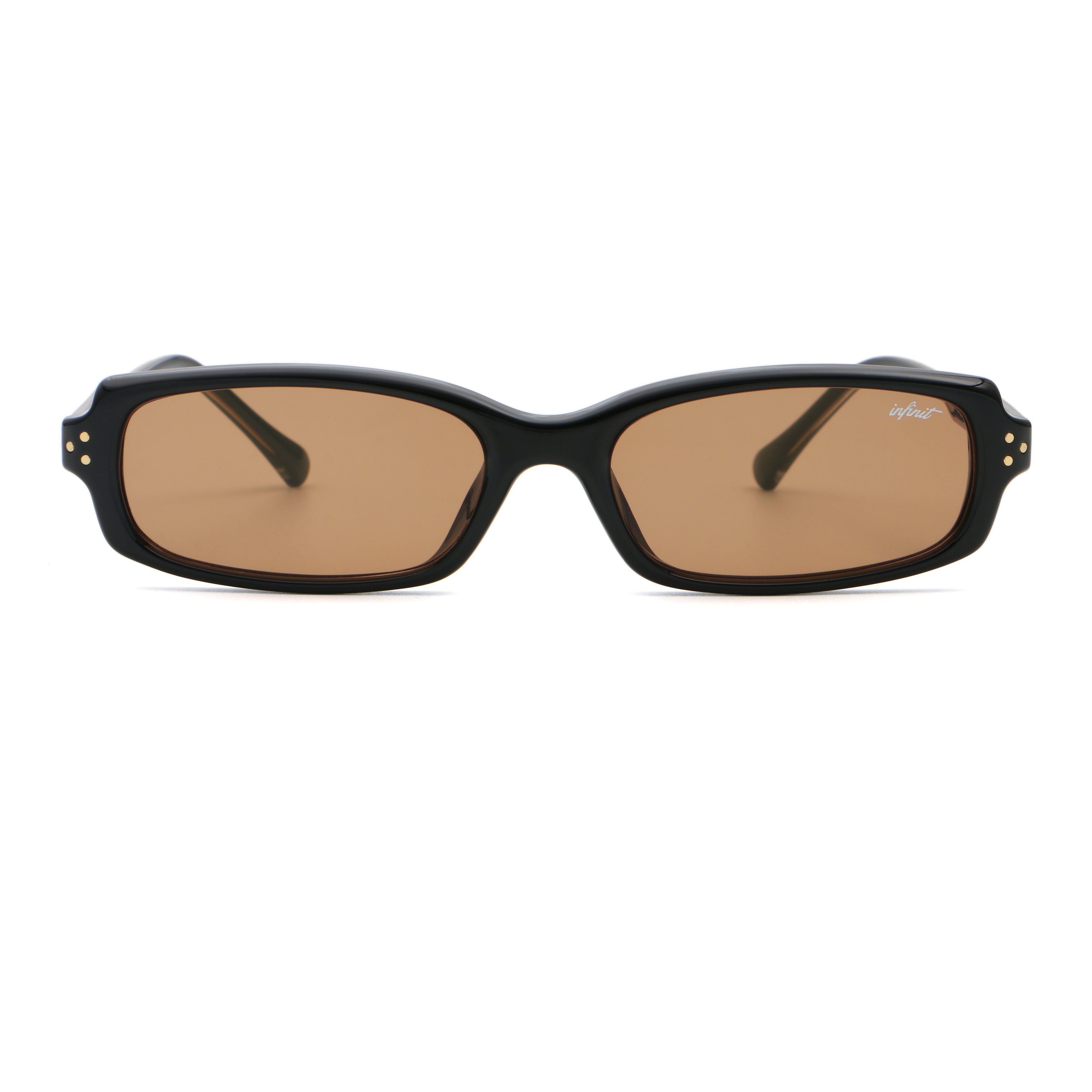 ÓCULOS DE SOL Virgil - Preto Brilhante - Lente Marrom