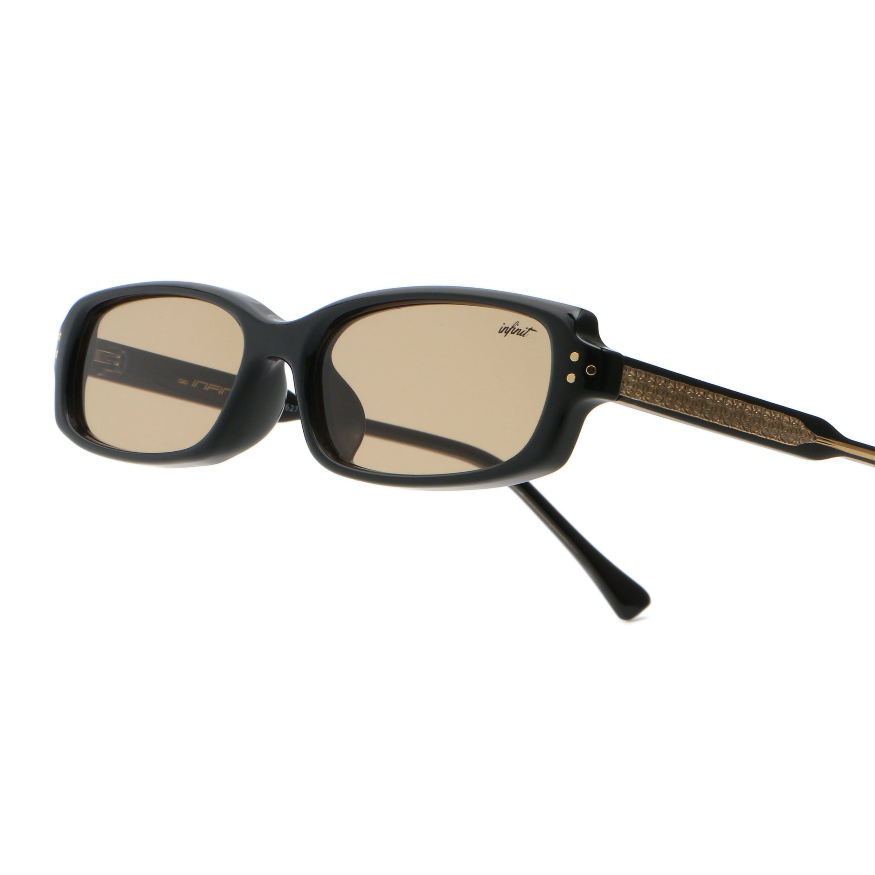 ÓCULOS DE SOL Virgil - Preto Brilhante - Lente Cinza Claro