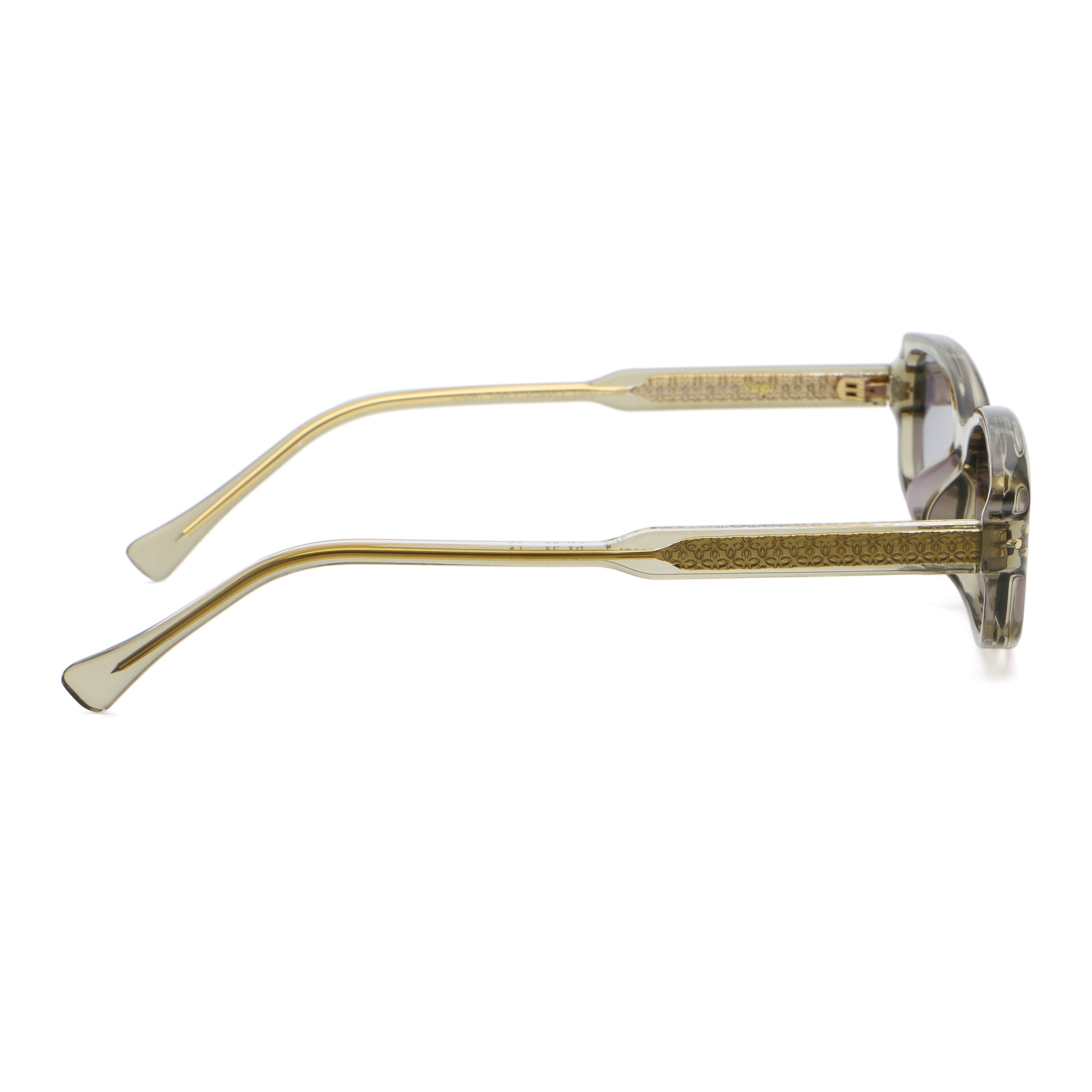 ÓCULOS DE SOL Virgil - Cinza Claro - Lente Roxo Degradada