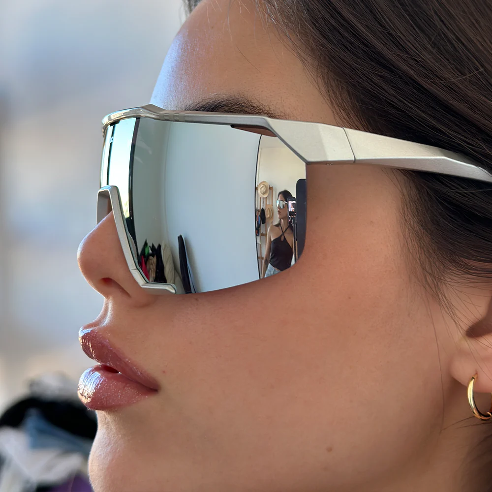 Óculos de sol Kioto - Prata - Lente espelhada