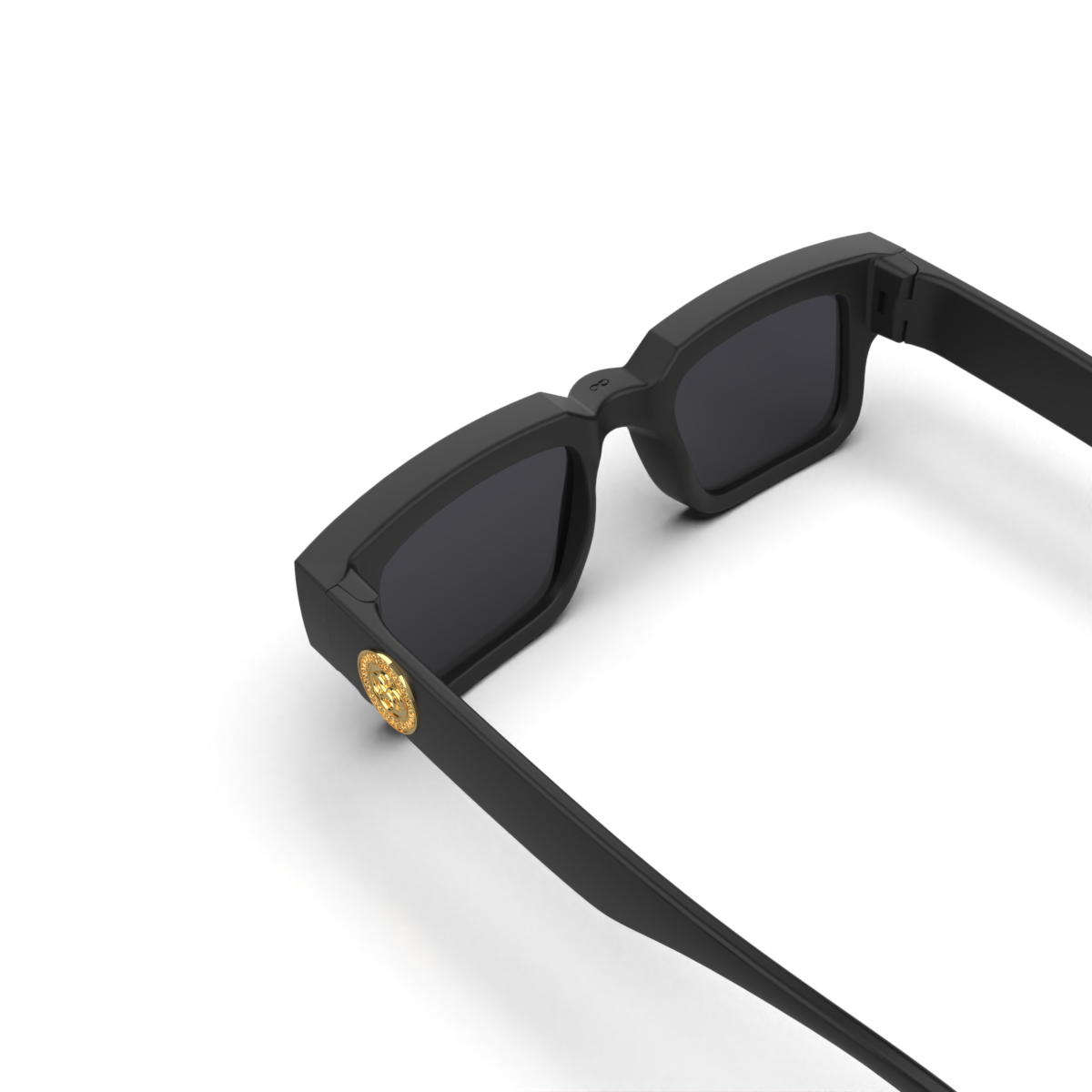 Óculos de sol Exclamation - Preto Fosco Uroboro - Lente Cinza Polarizado