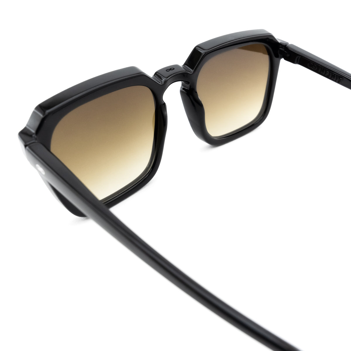 Óculos de sol Monaco - Preto Brilhante - Lente Gradiente Marrom