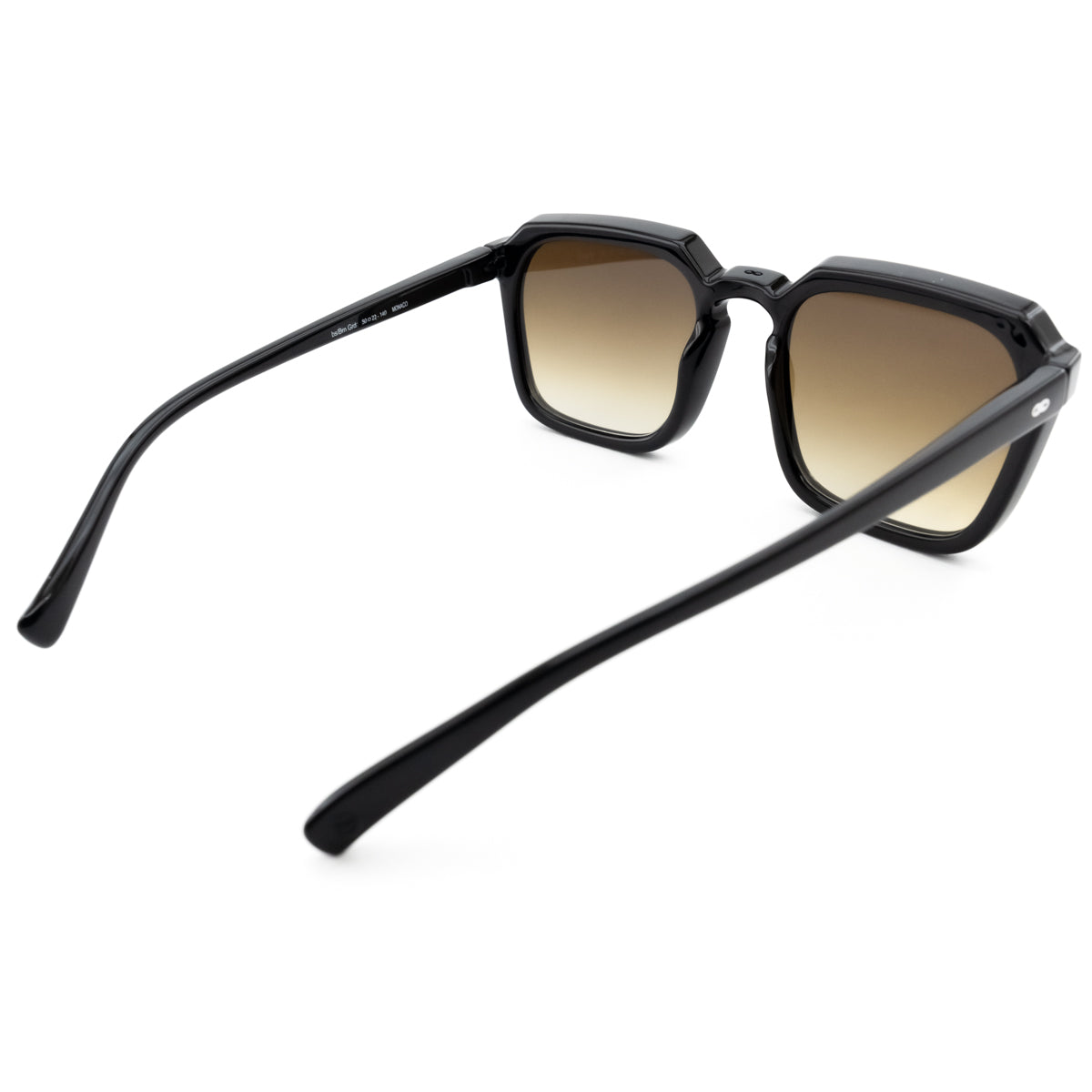 Óculos de sol Monaco - Preto Brilhante - Lente Gradiente Marrom