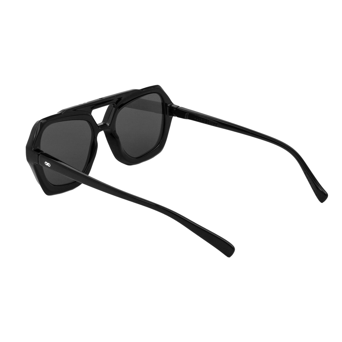ÓCULOS DE SOL Tiger - Preto Brilhante - Lente Polarizada Cinza