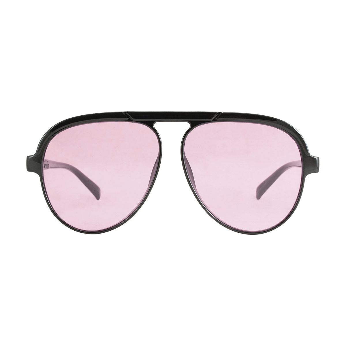 Óculos de Sol Paris - Preto Brilhante - Lente Rosa