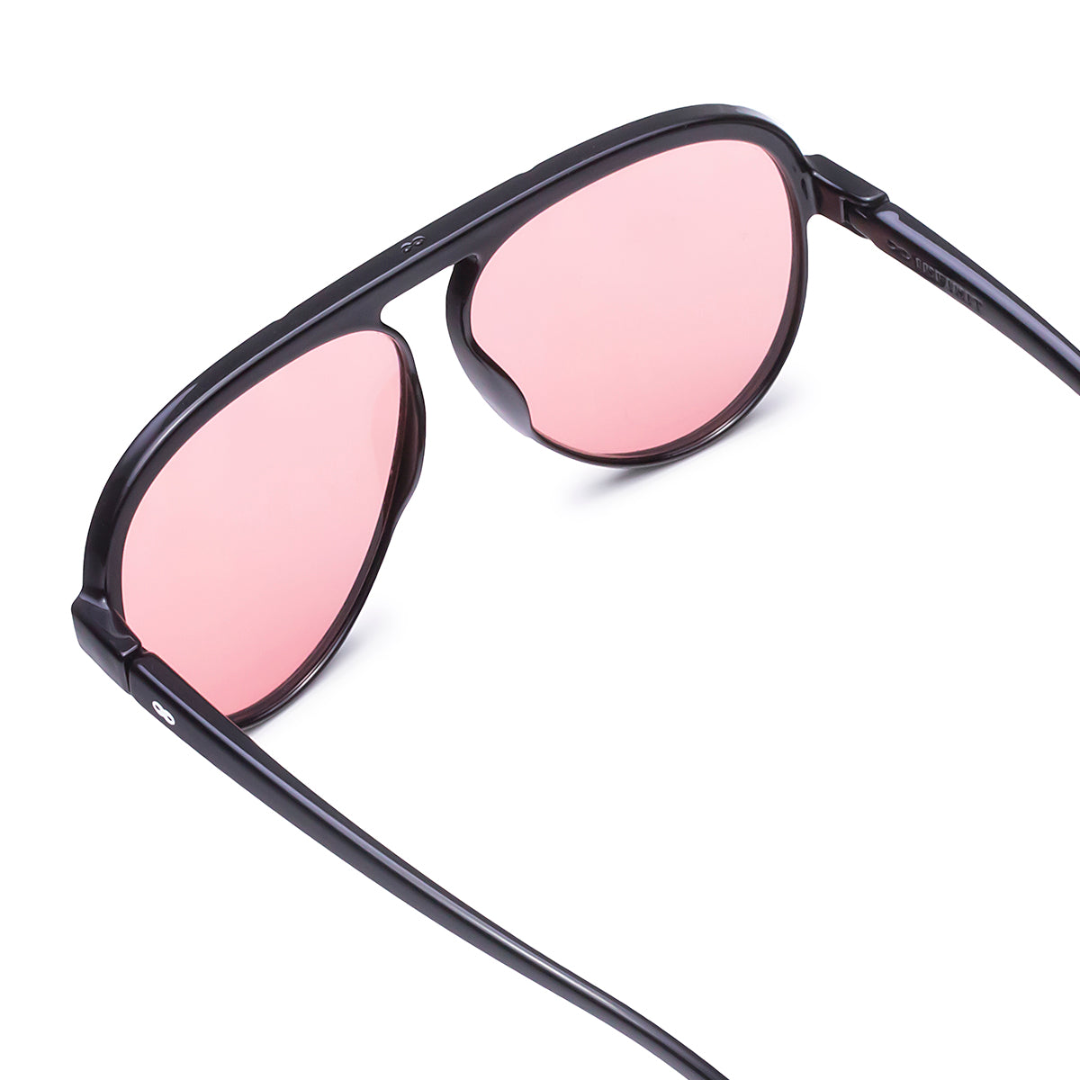 Óculos de Sol Paris - Preto Brilhante - Lente Rosa