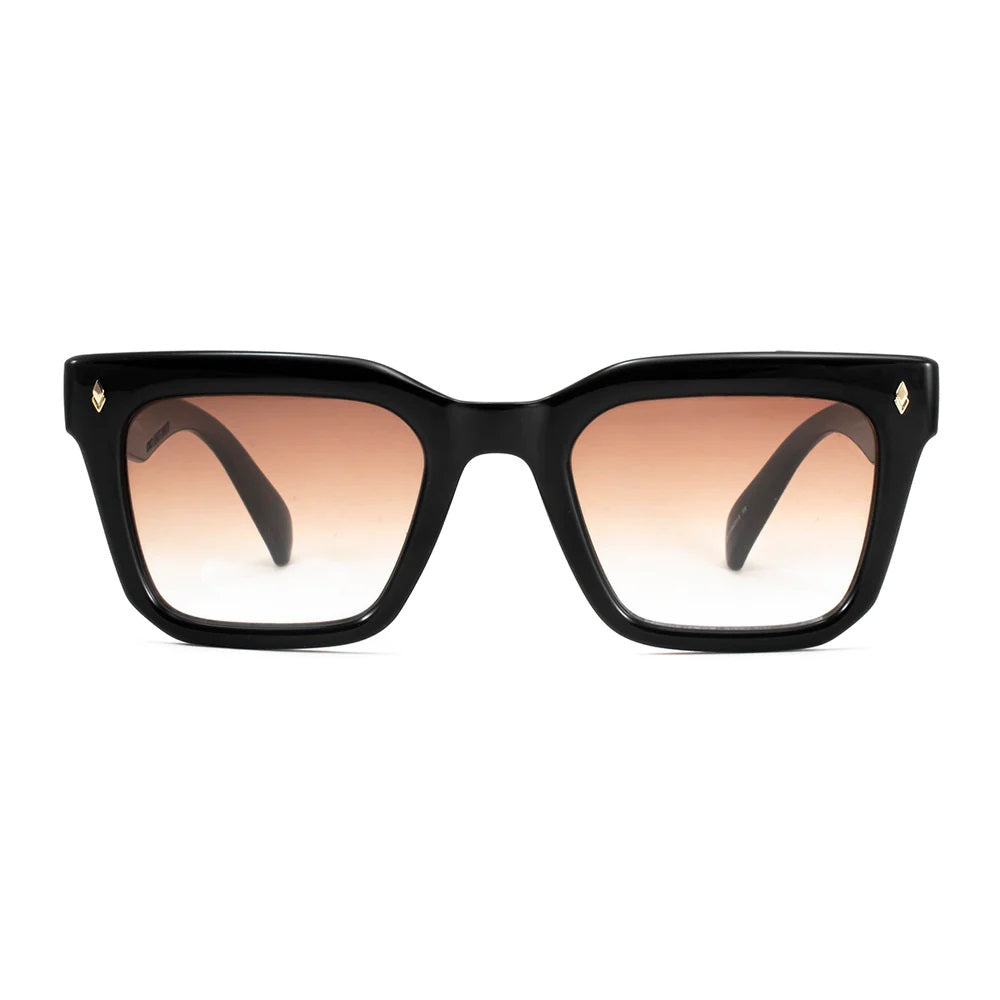 ÓCULOS DE SOL Jacobs Eco Briller - Preto Brilhante - Lente degradada Marrom