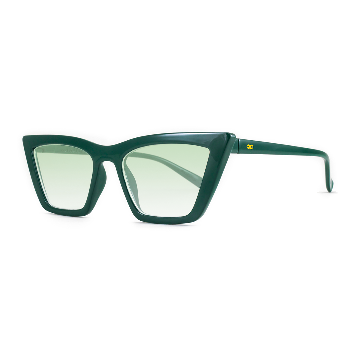 Óculos DE SOL Frida - Verde Bottega - Lente Degrade Verde