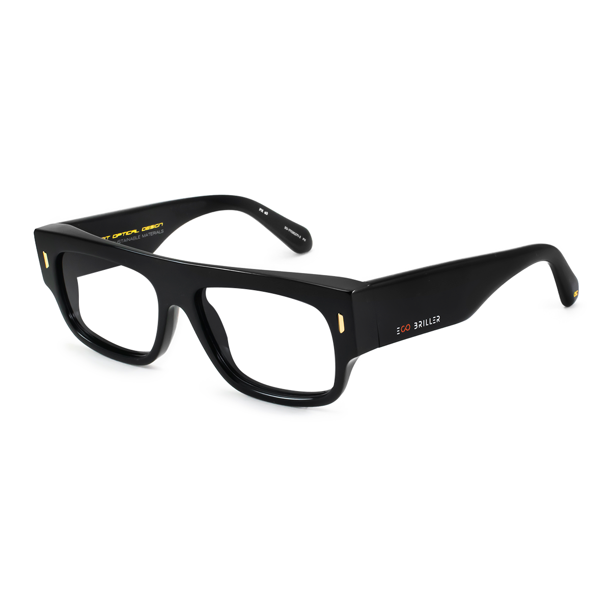 ÓCULOS DE GRAU Glasgow Eco Briller - Preto Brilhante