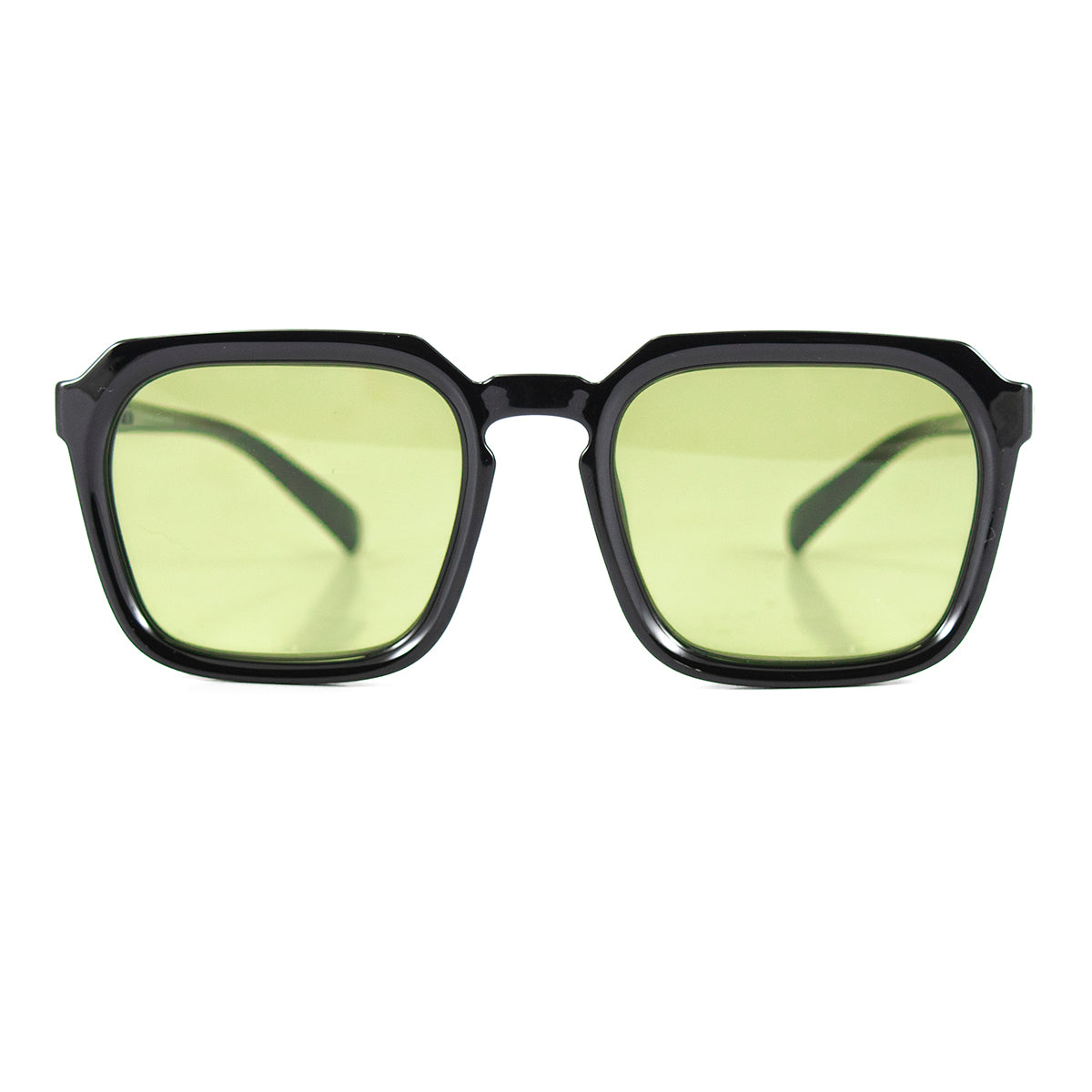 Óculos de sol Monaco - Preto brilhante - Lente verde