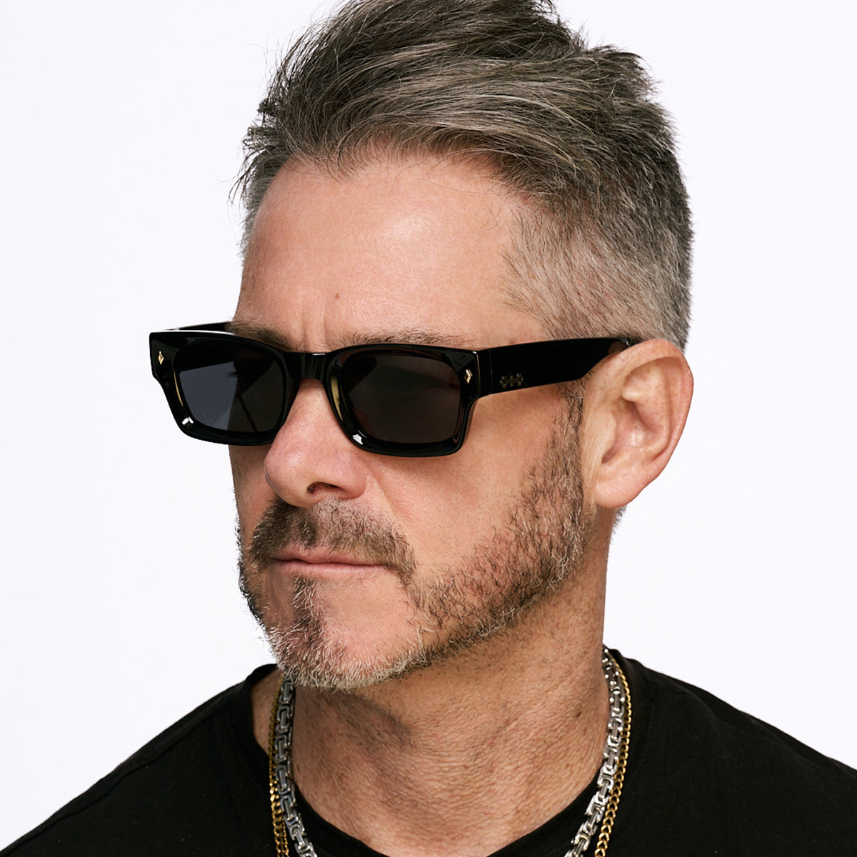 ÓCULOS DE SOL Admiration - Preto Brilhante - Lente Cinza