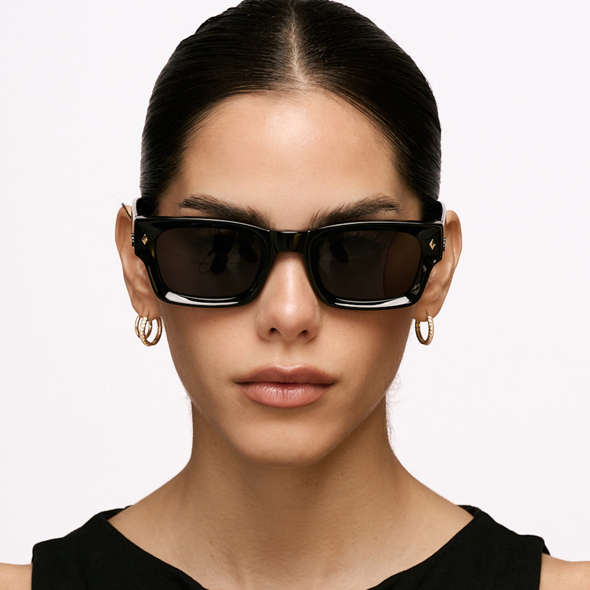 ÓCULOS DE SOL Admiration - Preto Brilhante - Lente Cinza