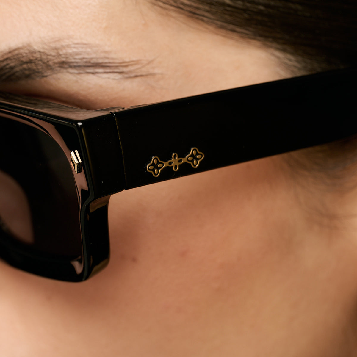 ÓCULOS DE SOL Admiration - Preto Brilhante - Lente Cinza