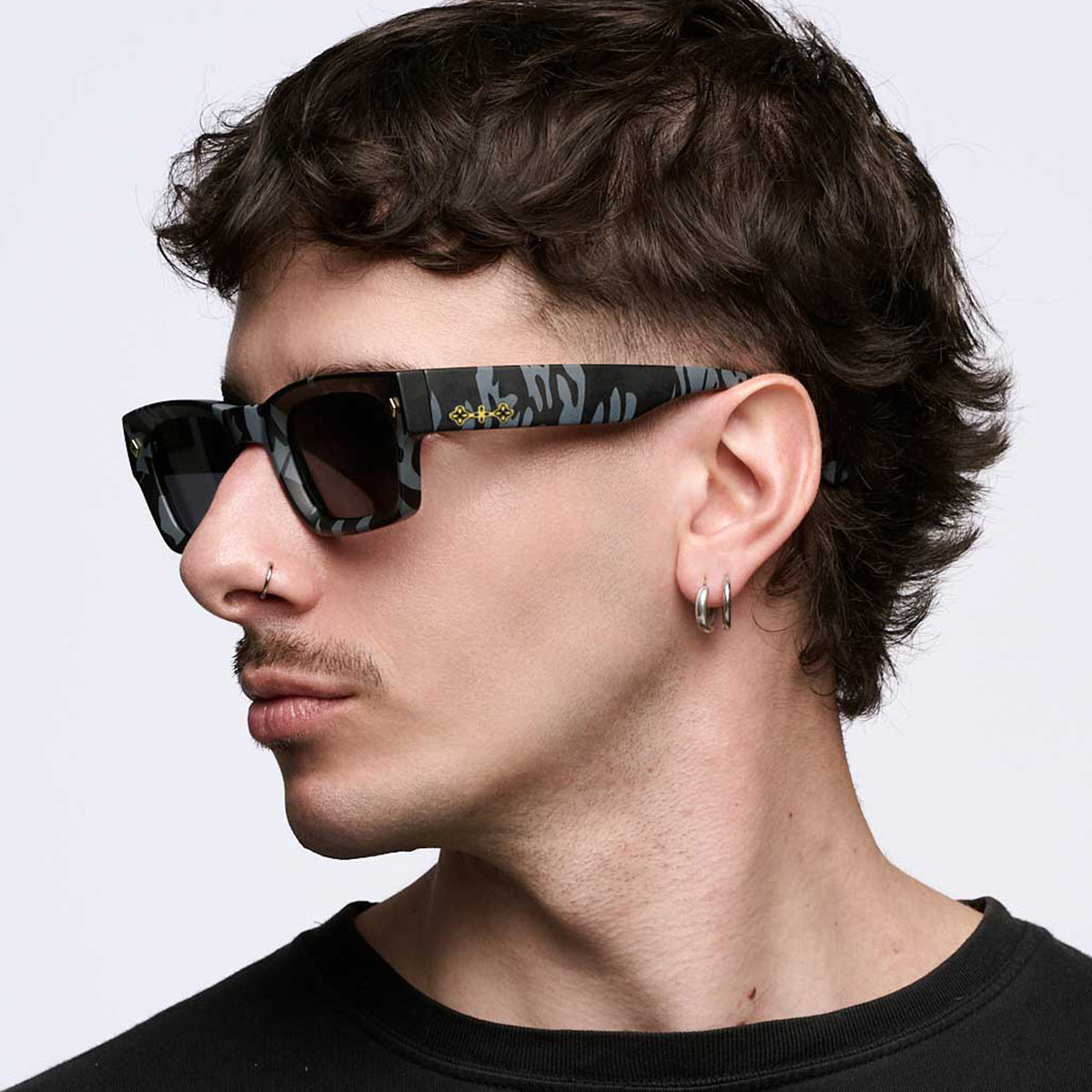 ÓCULOS DE SOL Admiration - Camuflado - Lente Cinza