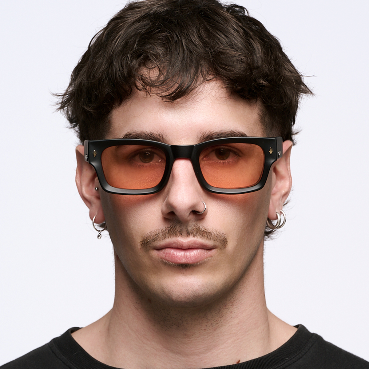 ÓCULOS DE SOL Admiration - Preto Fosco - Lente Coral