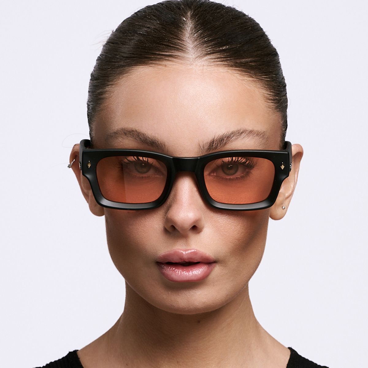 ÓCULOS DE SOL Admiration - Preto Fosco - Lente Coral