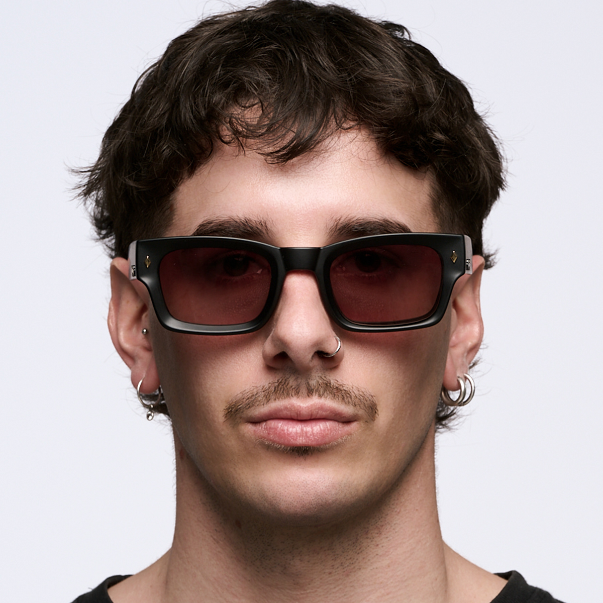 ÓCULOS DE SOL Admiration - Preto Fosco Wood - Lente Marrom Degradada