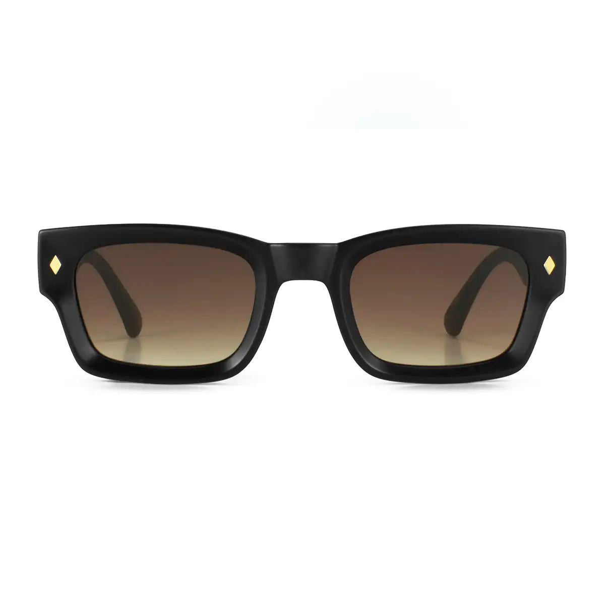 ÓCULOS DE SOL Admiration - Preto Fosco Wood - Lente Marrom Degradada