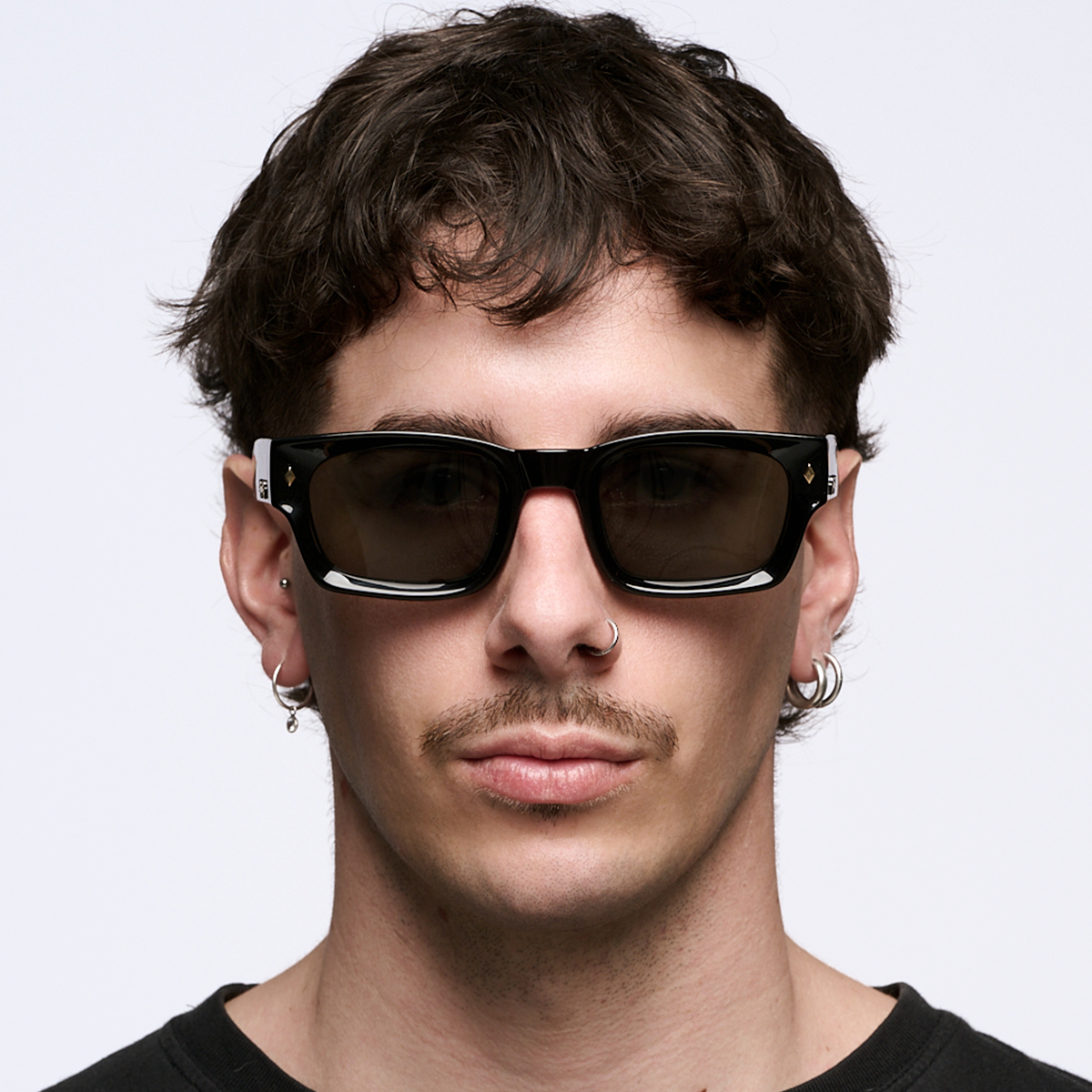 ÓCULOS DE SOL Admiration - Preto Brilhante Havana - Lente Verde