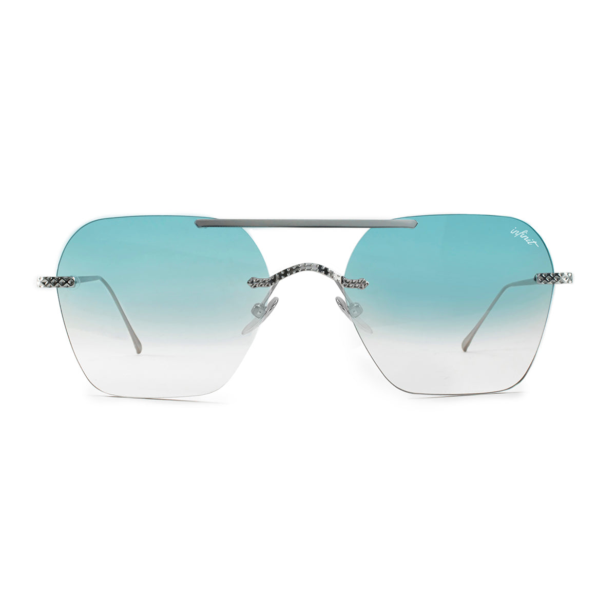 ÓCULOS DE SOL Aero Lyon Metal Premium Series - Prata - Lente degradada Sky