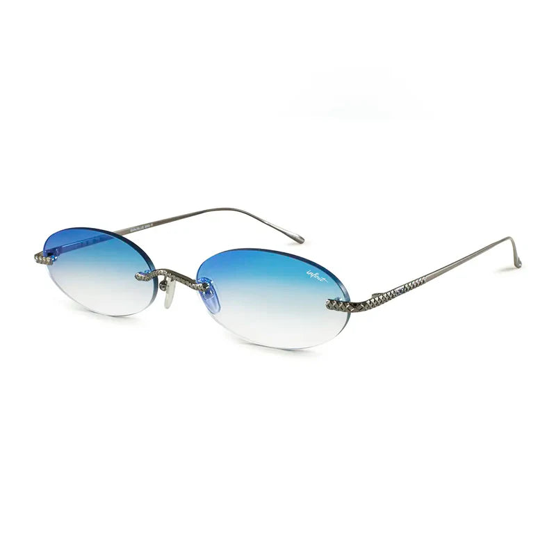 Óculos de sol Aero Quo - Gun - Lente Espelho degradada Azul