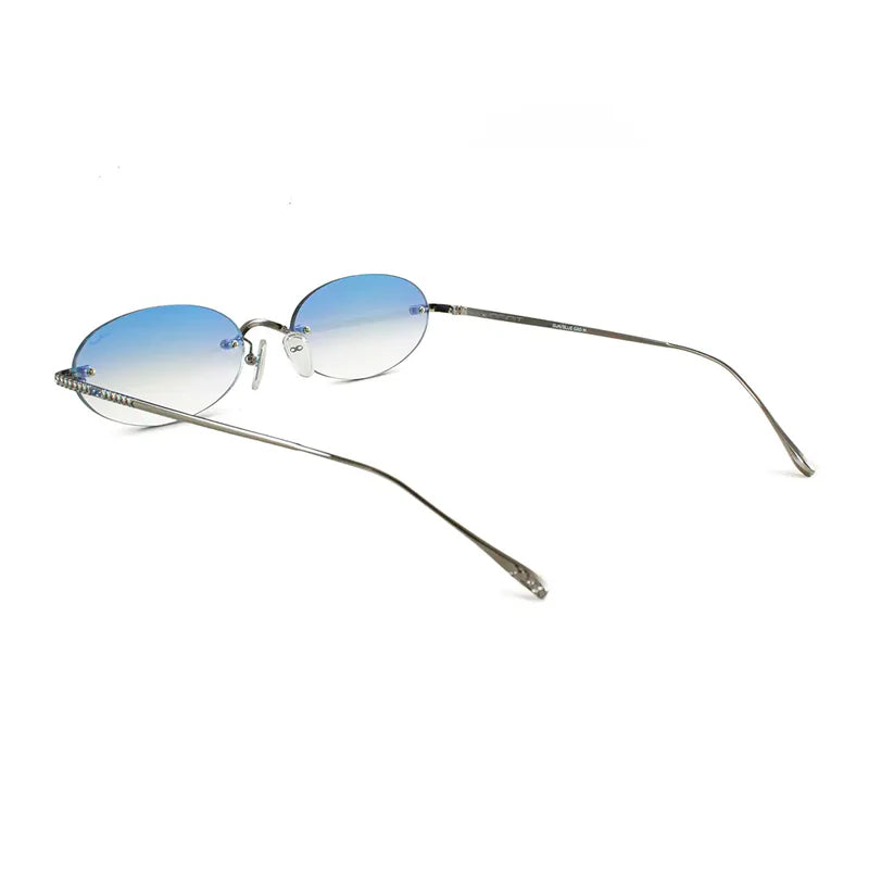 Óculos de sol Aero Quo - Gun - Lente Espelho degradada Azul