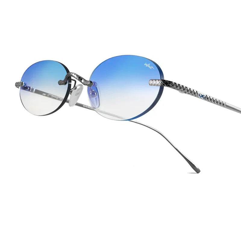 Óculos de sol Aero Quo - Gun - Lente Espelho degradada Azul