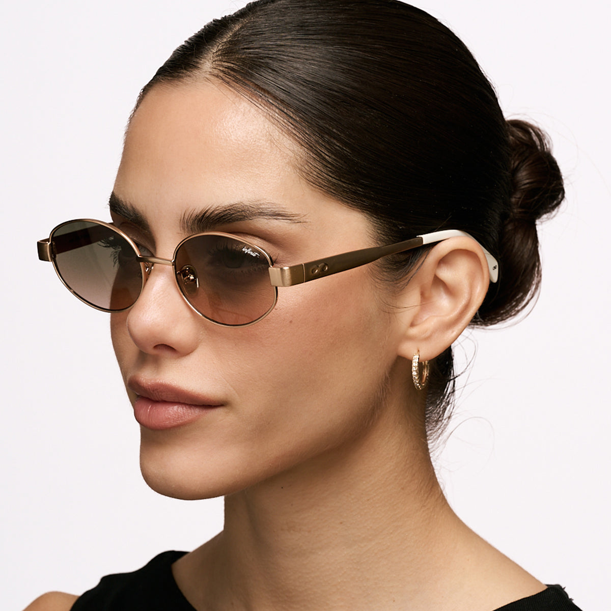 ÓCULOS DE SOL Alaska - Ouro - Lente Acastanhado