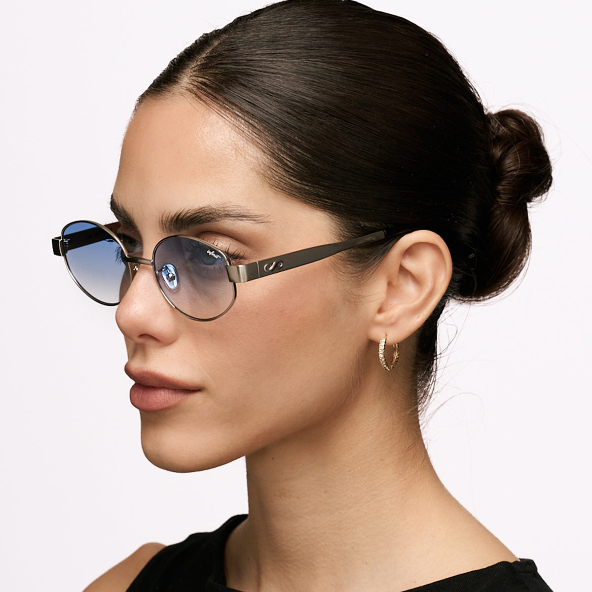 ÓCULOS DE SOL Alaska - Prata - Lente Azul Degradada