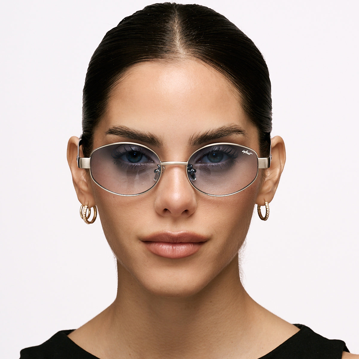 ÓCULOS DE SOL Alaska - Prata - Lente Azul Degradada