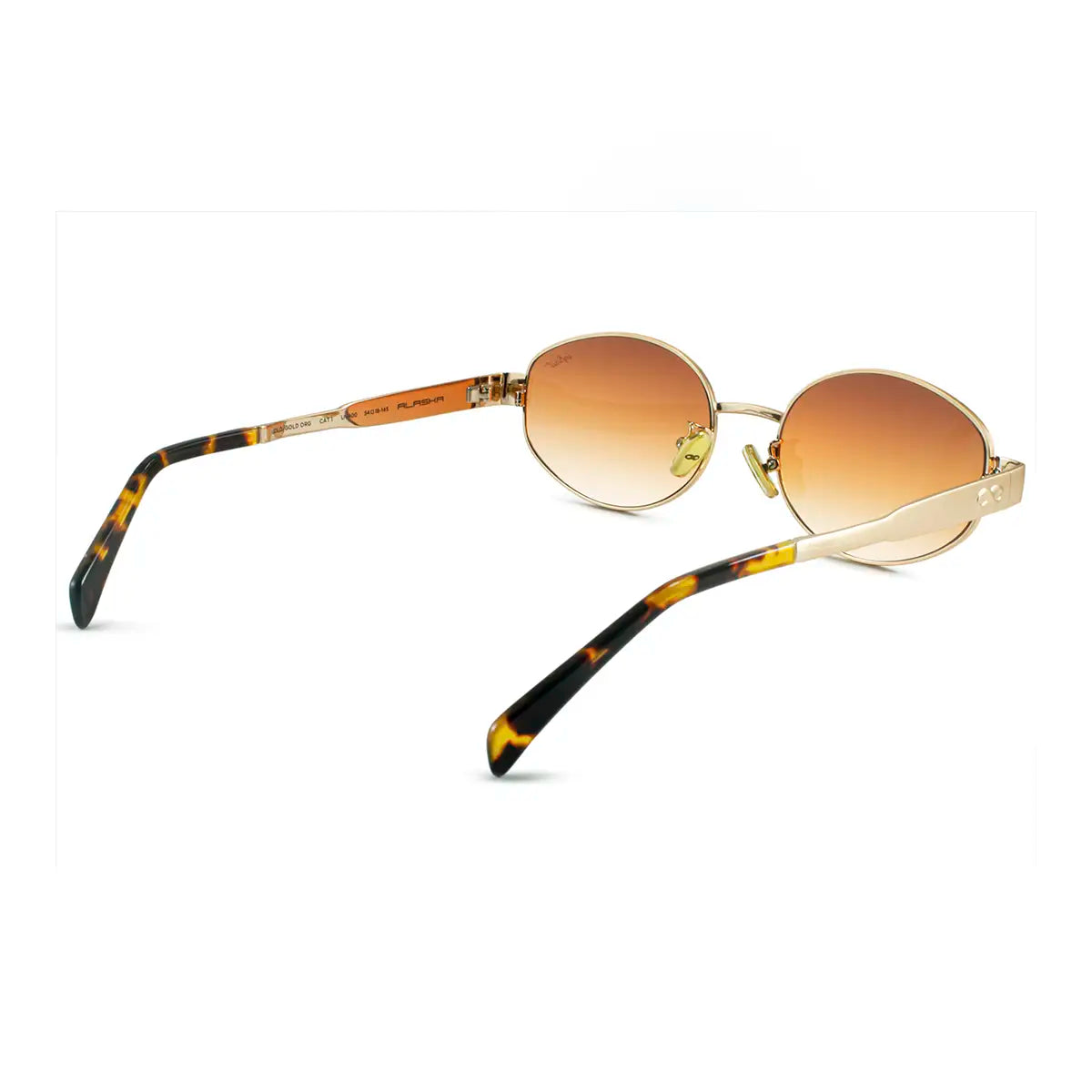 ÓCULOS DE SOL Alaska - Ouro - Lente Laranja Degradada