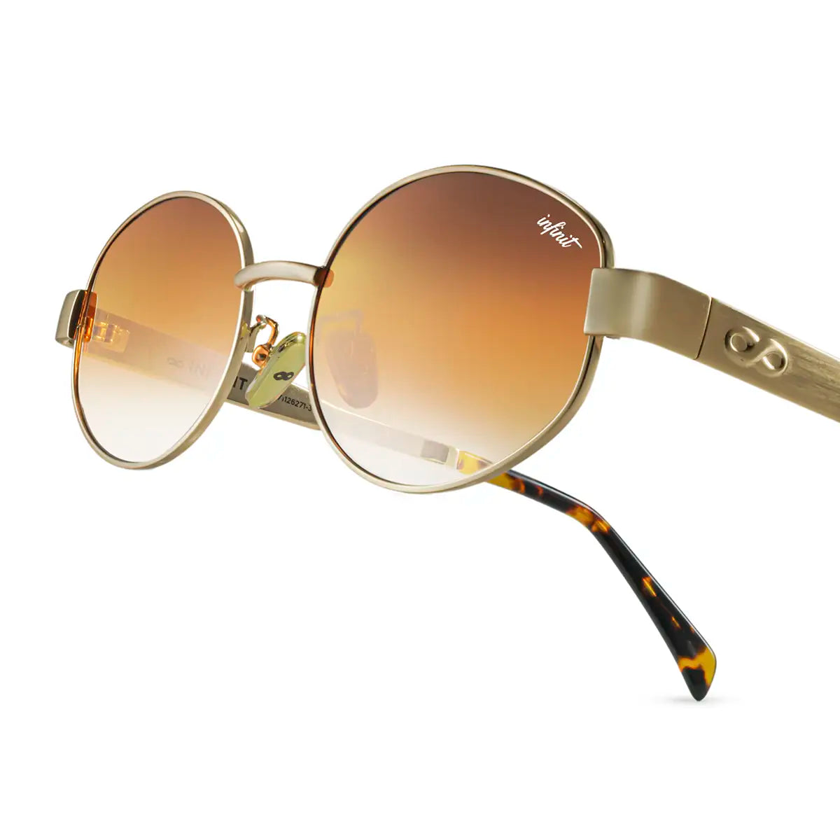 ÓCULOS DE SOL Alaska - Ouro - Lente Laranja Degradada