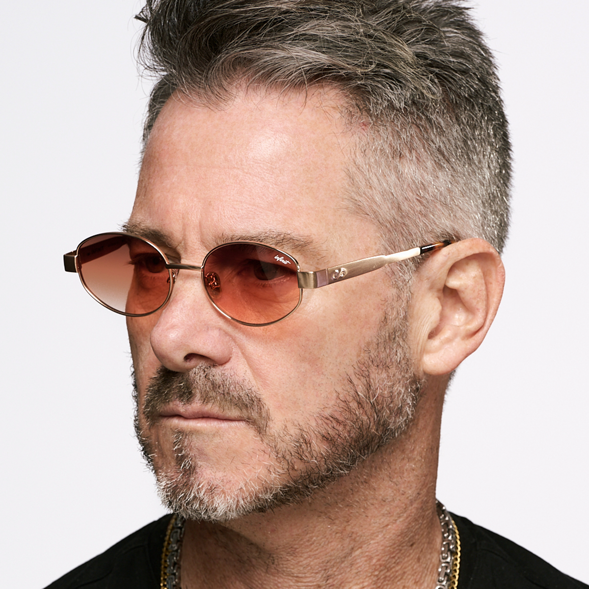 ÓCULOS DE SOL Alaska - Ouro - Lente Laranja Degradada