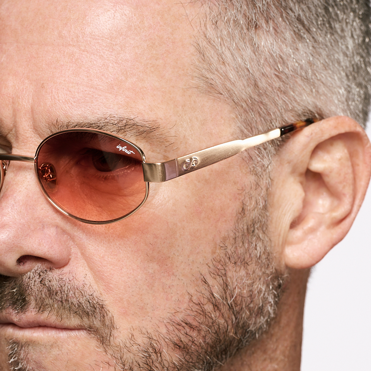 ÓCULOS DE SOL Alaska - Ouro - Lente Laranja Degradada