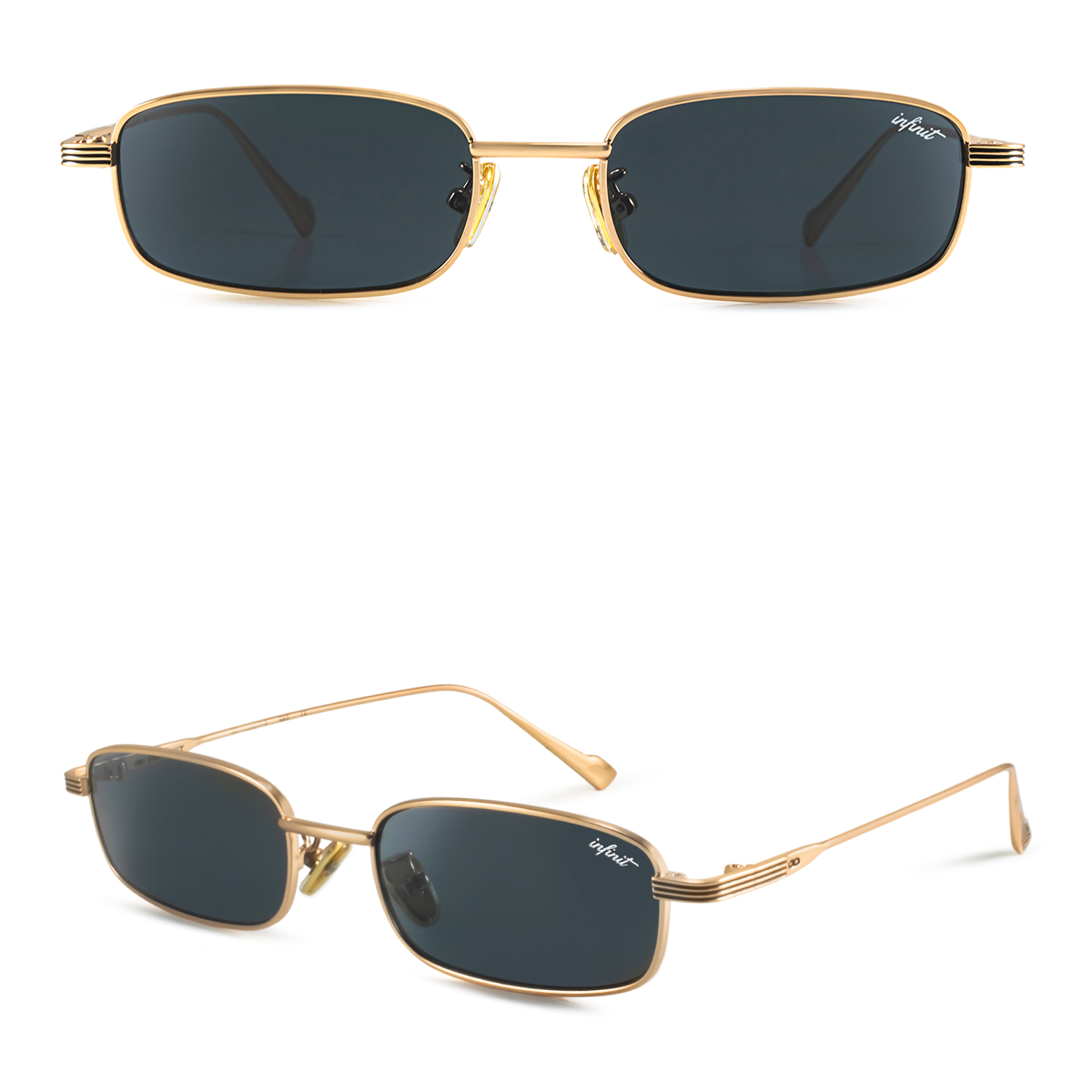 ÓCULOS DE SOL Bari - Ouro - Lente Cinza