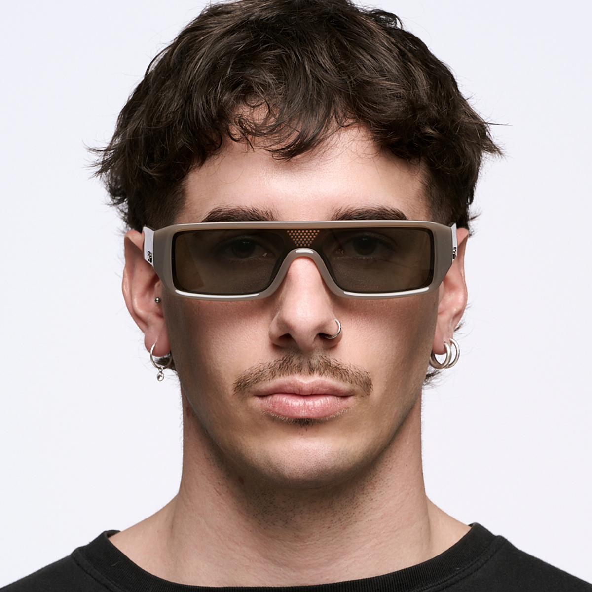 ÓCULOS DE SOL Beijing - Marrom Leitoso - Lente Verde