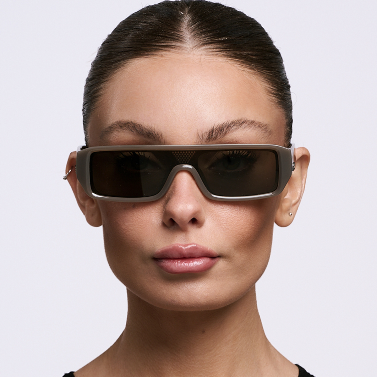 ÓCULOS DE SOL Beijing - Marrom Leitoso - Lente Verde