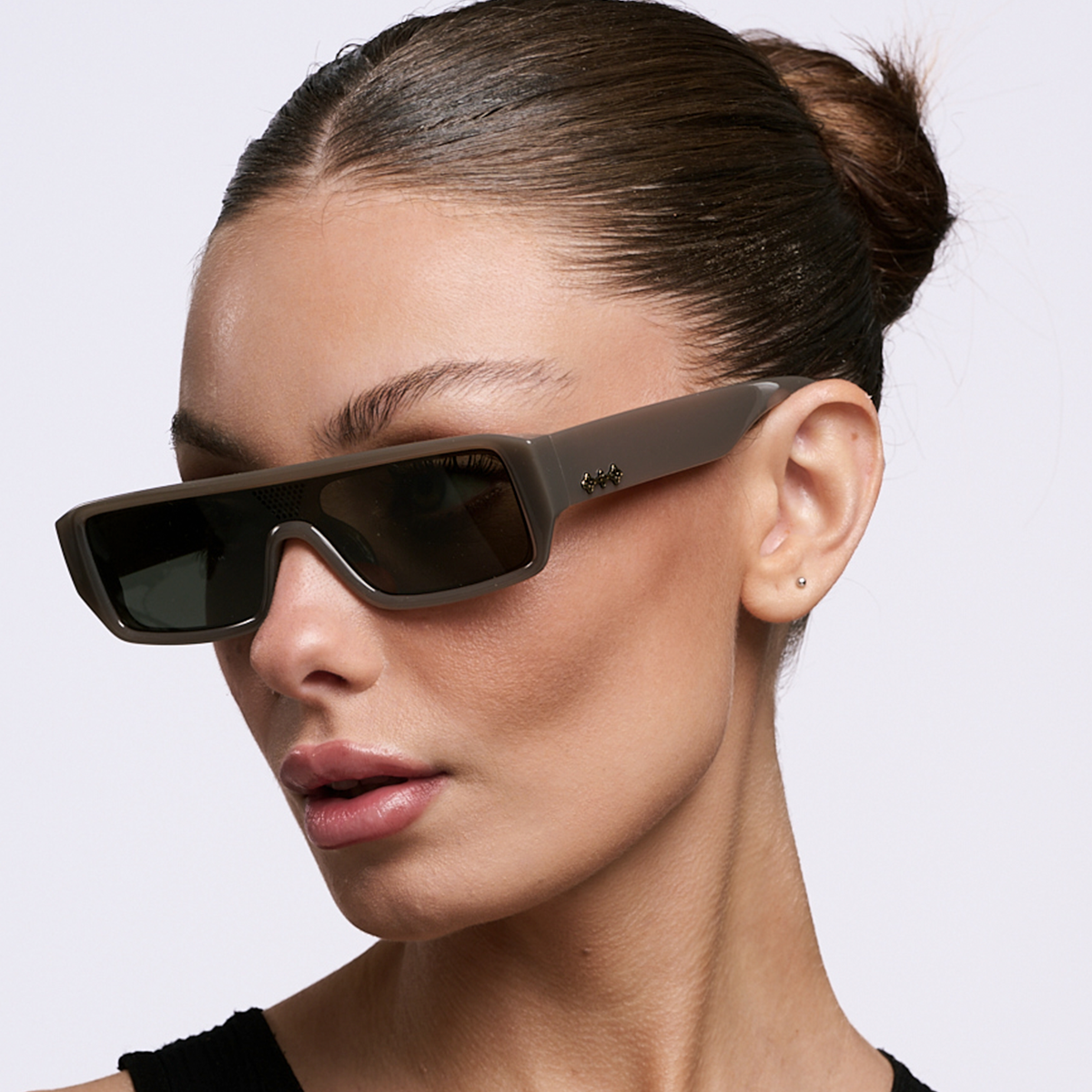 ÓCULOS DE SOL Beijing - Marrom Leitoso - Lente Verde