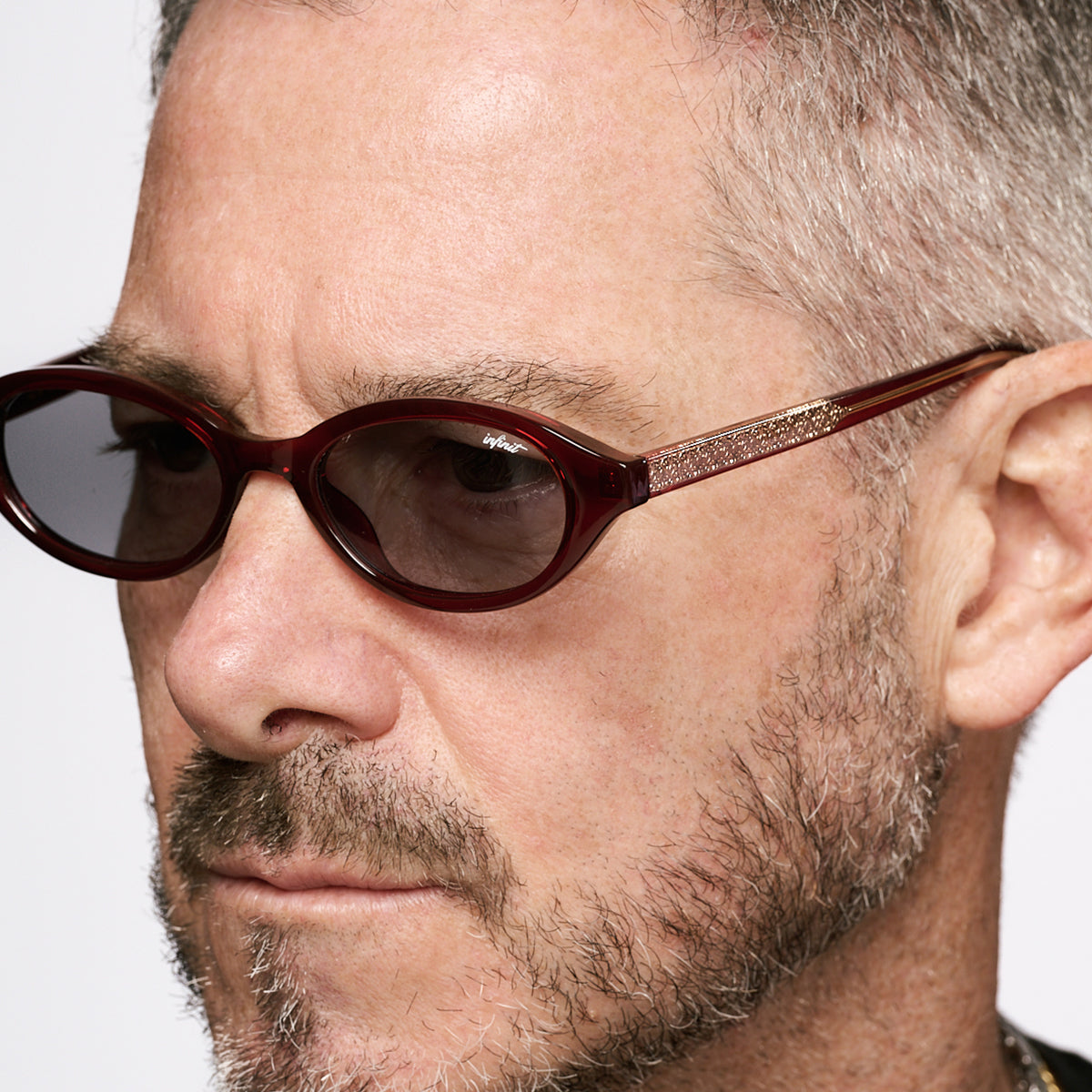 ÓCULOS DE SOL Brigitte - Borgonha - Lente Cinza Claro