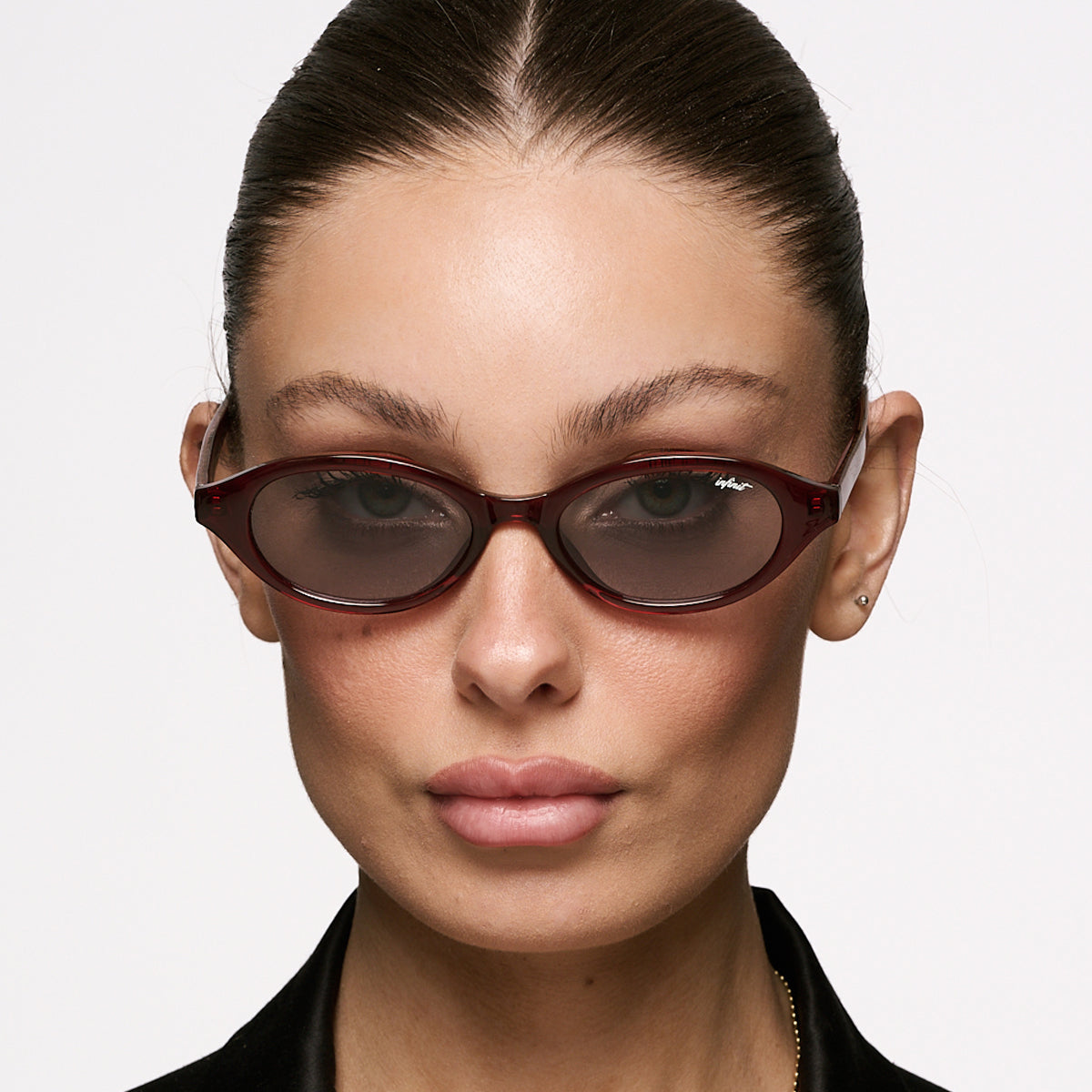 ÓCULOS DE SOL Brigitte - Borgonha - Lente Cinza Claro