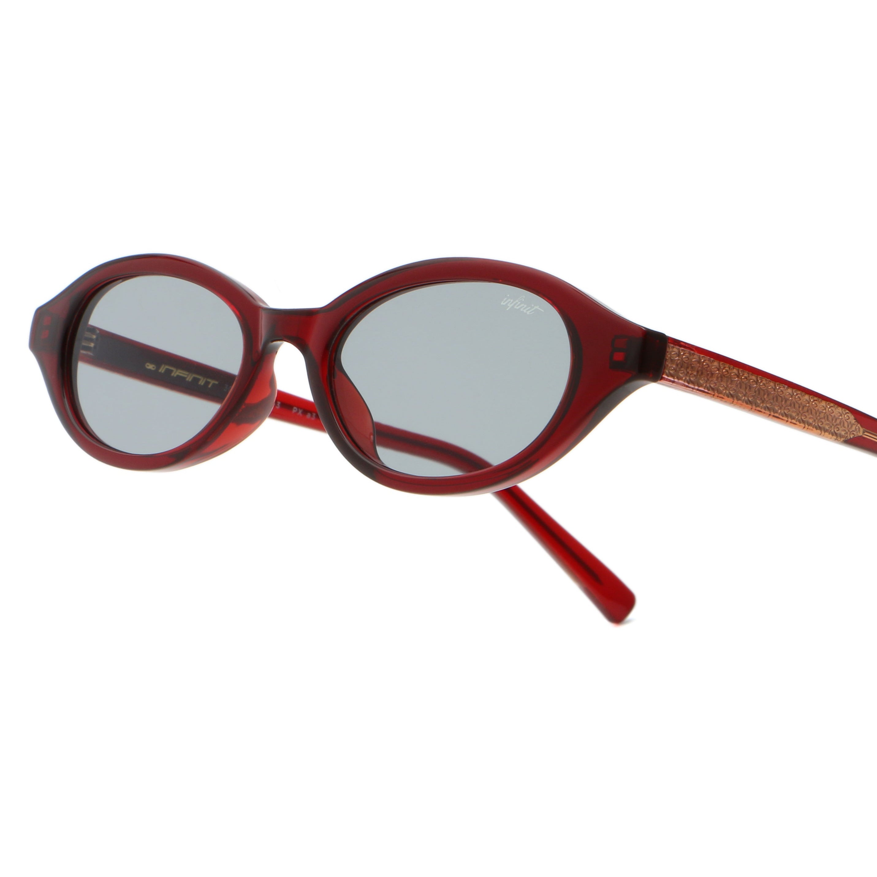 ÓCULOS DE SOL Brigitte - Borgonha - Lente Cinza Claro