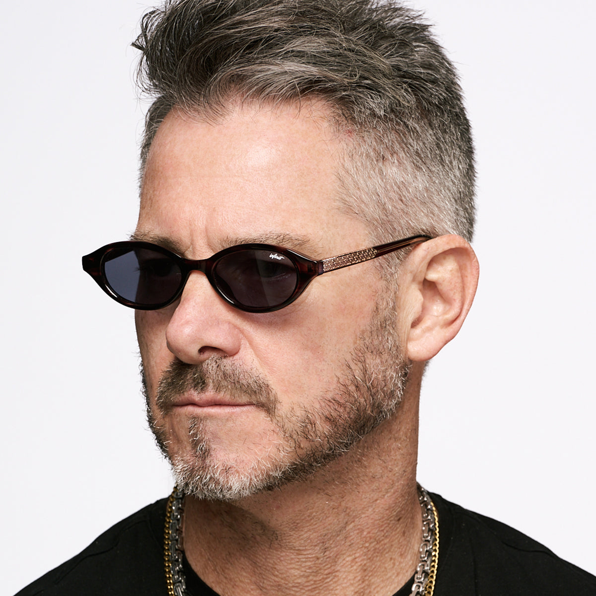 ÓCULOS DE SOL Brigitte - Havana Wood - Lente Azul