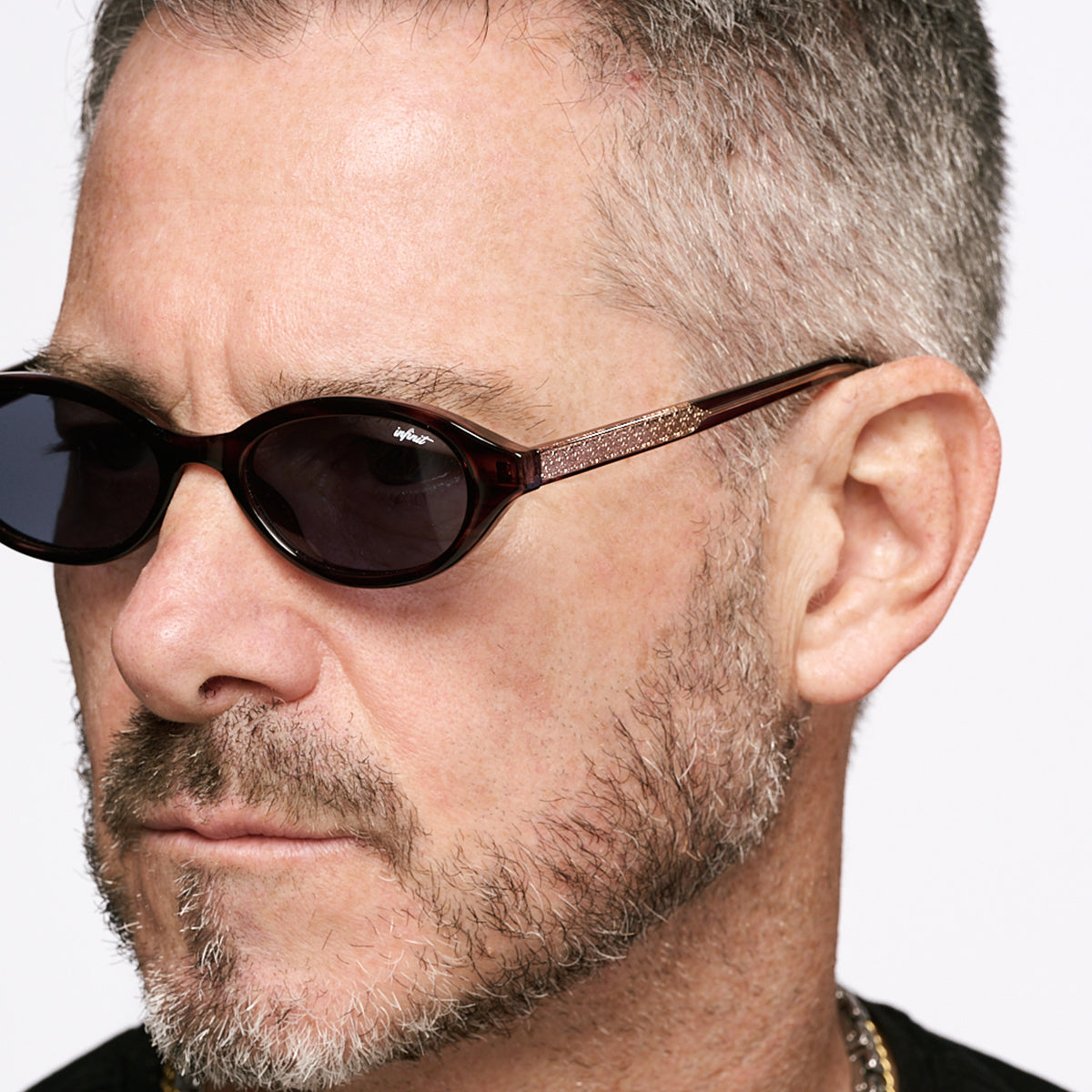 ÓCULOS DE SOL Brigitte - Havana Wood - Lente Azul