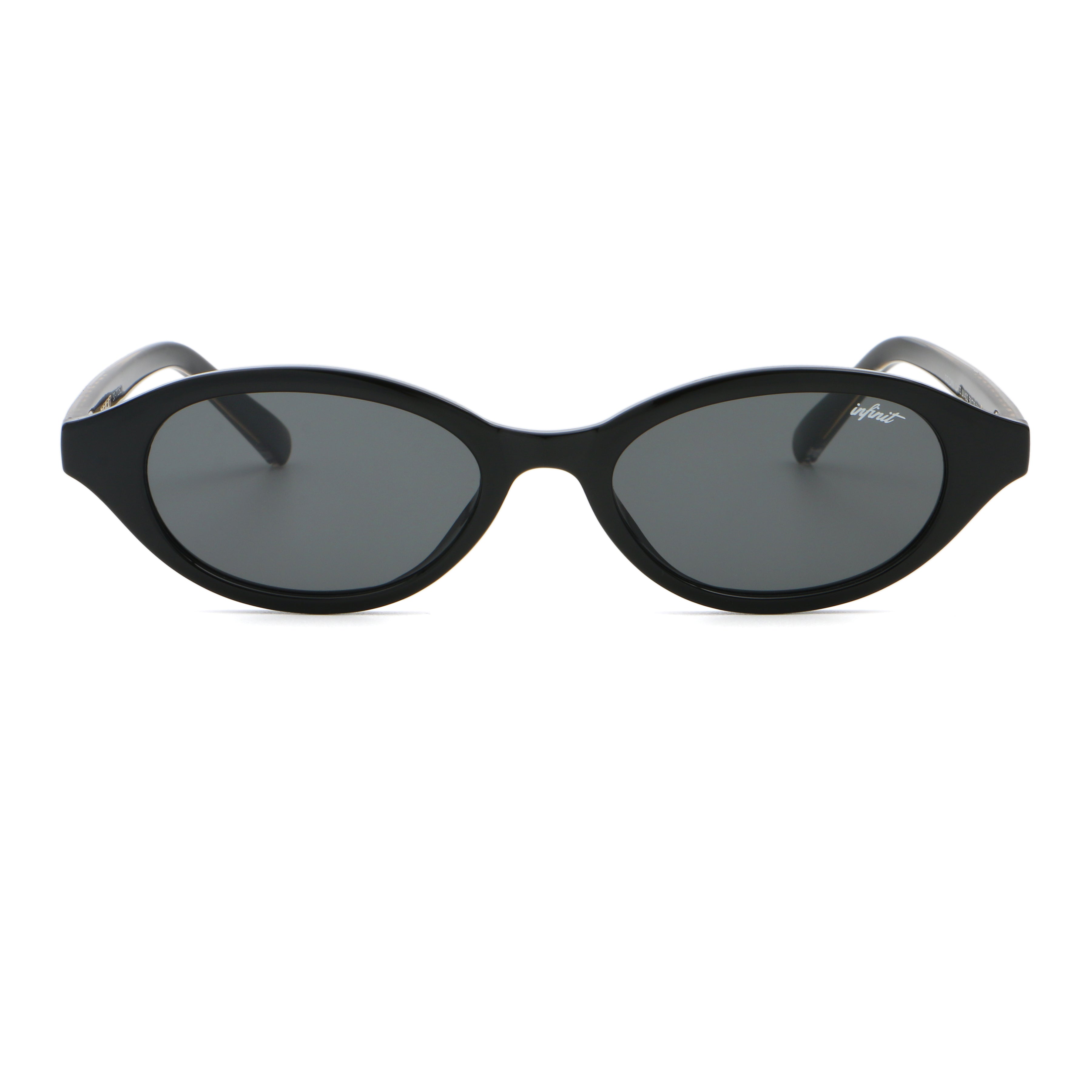 ÓCULOS DE SOL Brigitte - Preto Brilhante - Lente Cinza