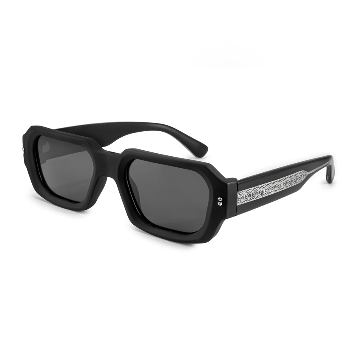 Óculos de sol Bronx - Preto Fosco - Lente Polarizada Cinza