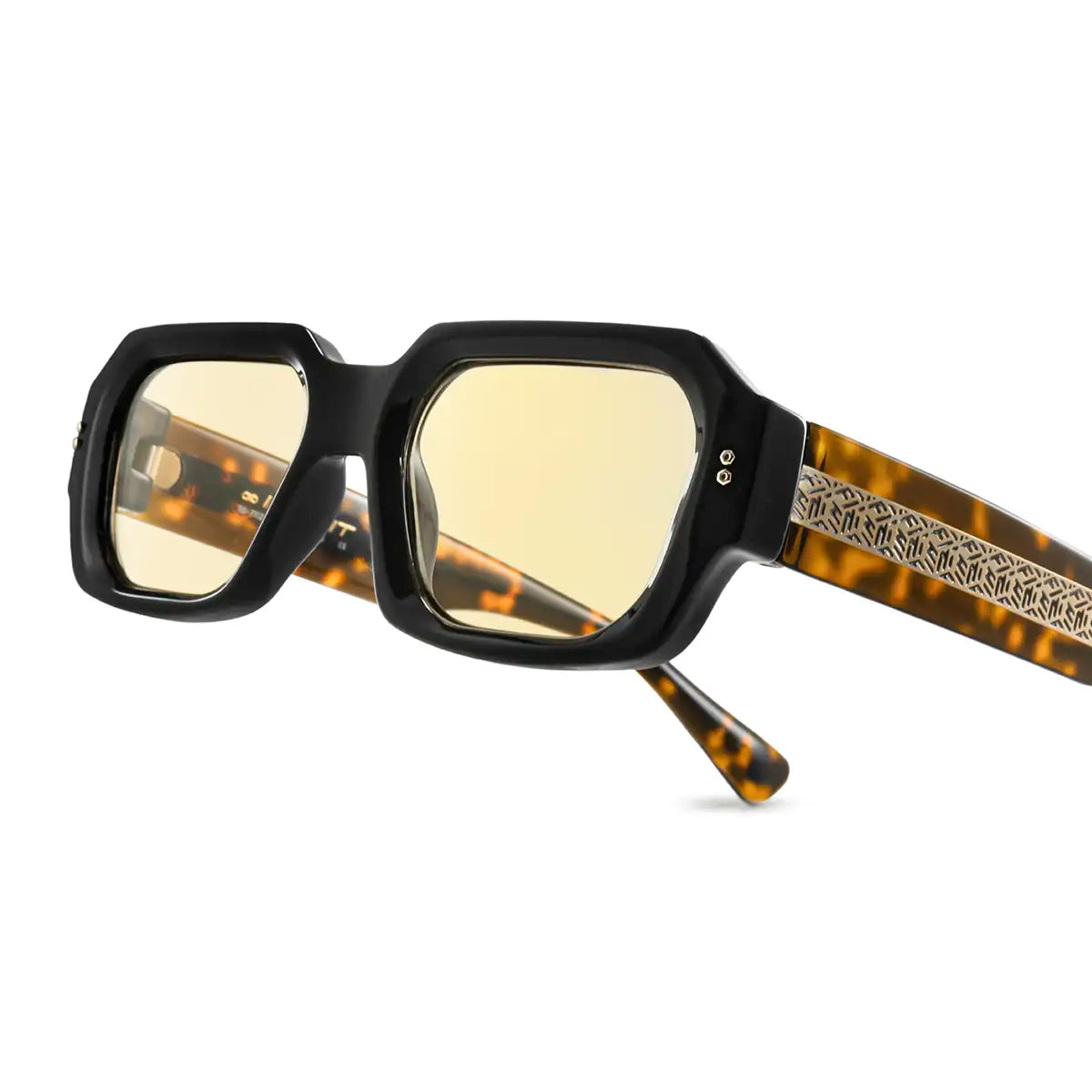 ÓCULOS DE SOL Bronx - Preto Brilhante Havana - Lente Torrada