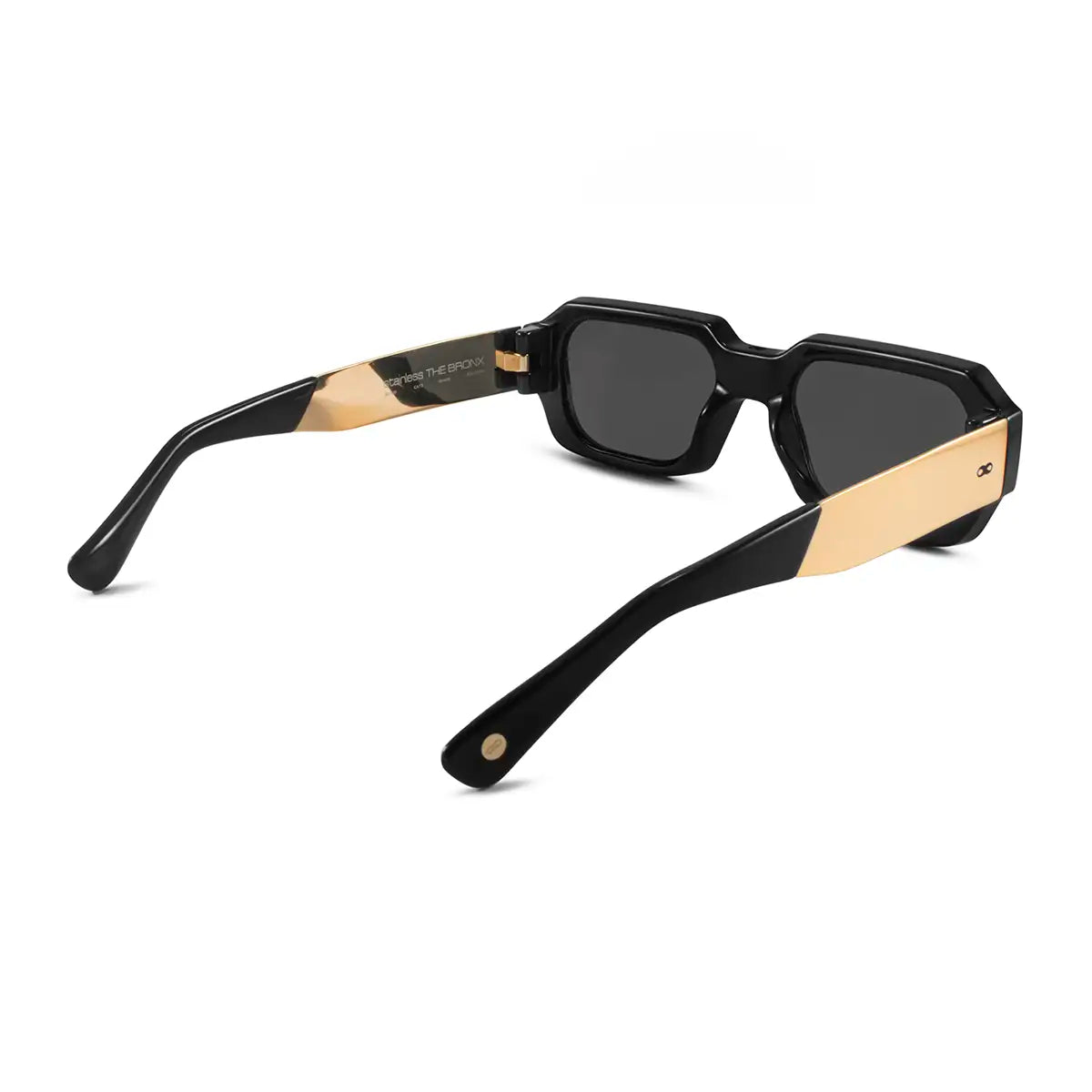 ÓCULOS DE SOL Bronx - Preto Brilhante Metal - Lente Cinza