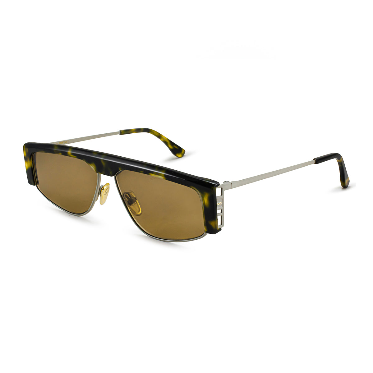 Óculos de sol Brooklyn - Luxury Series - Demi Verde - Lente Marrom